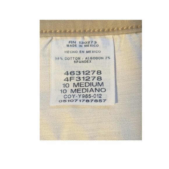 Lee Women’s All Day Pants – Size 10 Medium – Khaki Straight-Leg Stretch Cotton - Picture 5 of 5